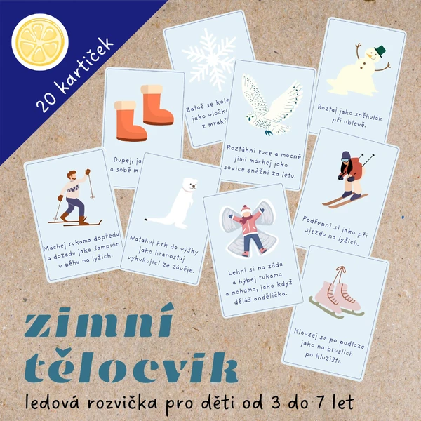 ZIMNÍ TĚLOCVIK - pohybové kartičky na rozcvičku