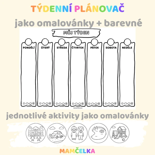 TÝDENNÍ PLÁNOVAČ - DIY