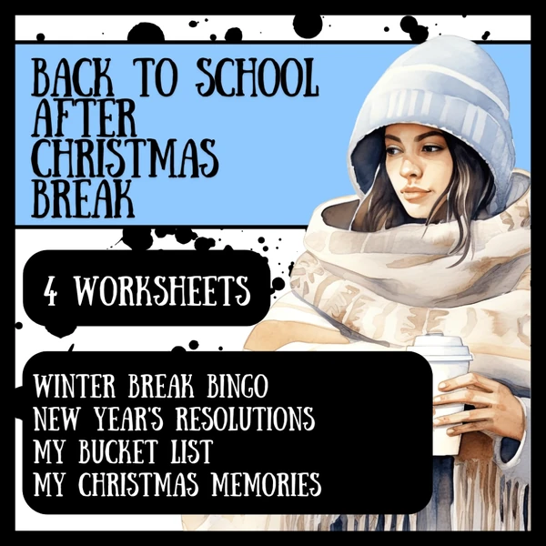 Christmas Break Bingo /New Years Resolutions /My Bucket List /Christmas memories