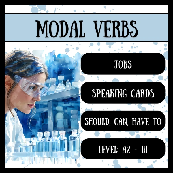 MODÁLNÍ SLOVESA - PRÁCE - can - should - have to - jobs - modal verbs