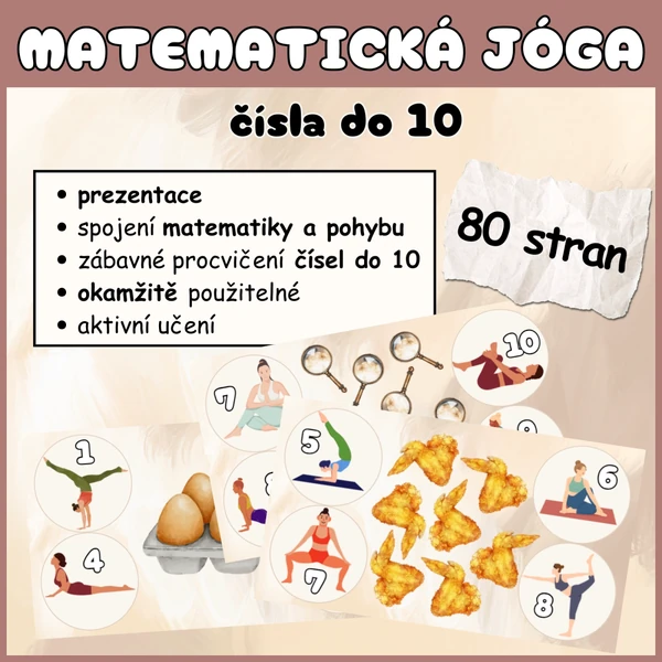 Matematická jóga - představa čísel do 10