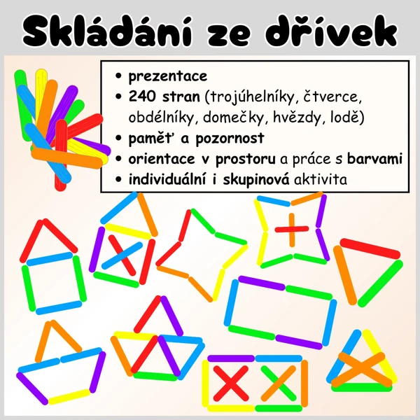Skládání ze dřívek 1