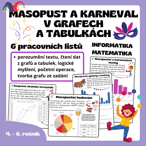 MASOPUST A KARNEVAL v grafech a tabulkách