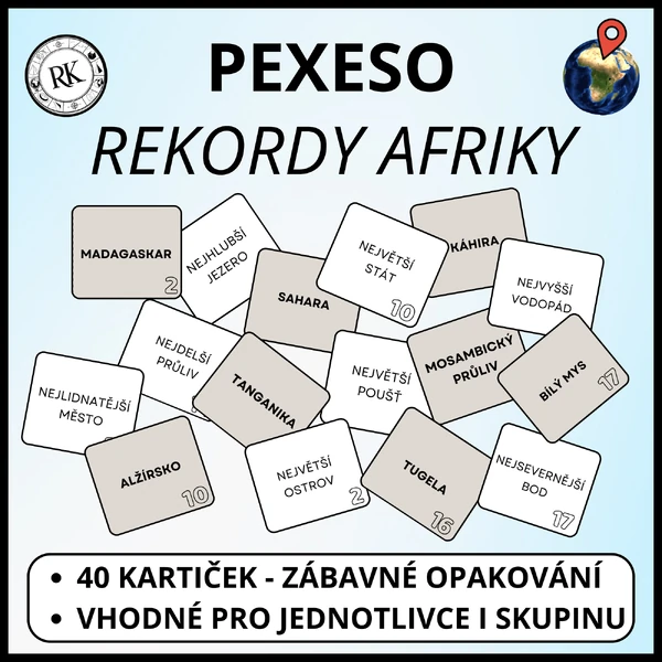 Rekordy Afriky - Pexeso