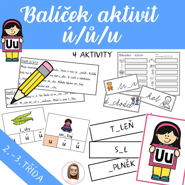 Ú/Ů/U - balíček aktivit