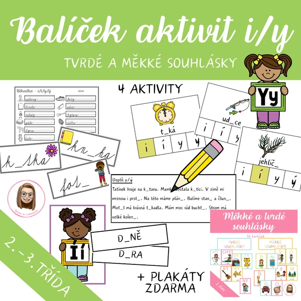 TVRDÉ A MĚKKÉ SOUHLÁSKY - balíček aktivit
