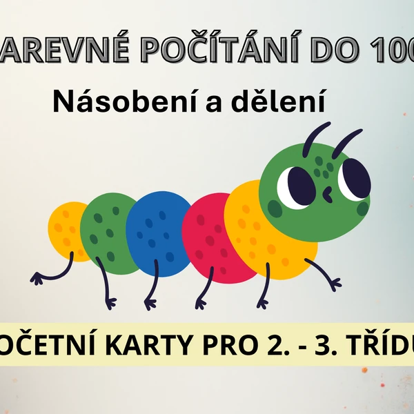 Barevné počítání do 100 - násobení a dělení