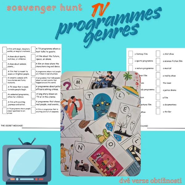 TV programmes and genres - scavenger hunt 