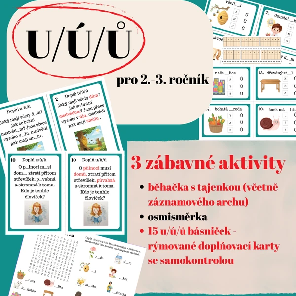 u/ů/ú - procvičování