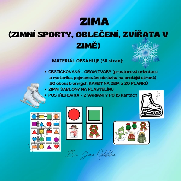 ZIMNÍ CESTIČKOVANÁ - barvy, tvary a pohyb