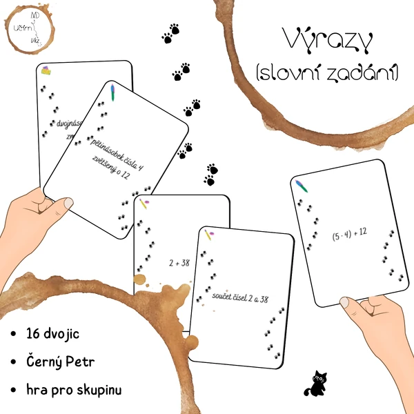 Výrazy - slovní zadání (Černý Petr)