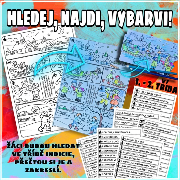 Hledej, najdi, vybarvi!