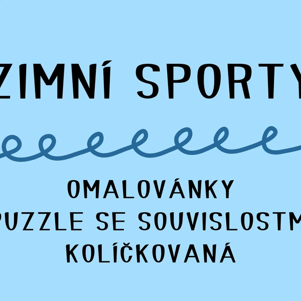 Zimní sporty - aktivity