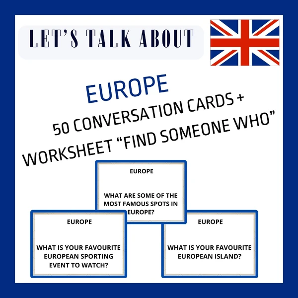 EUROPE - CONVERSATION CARDS