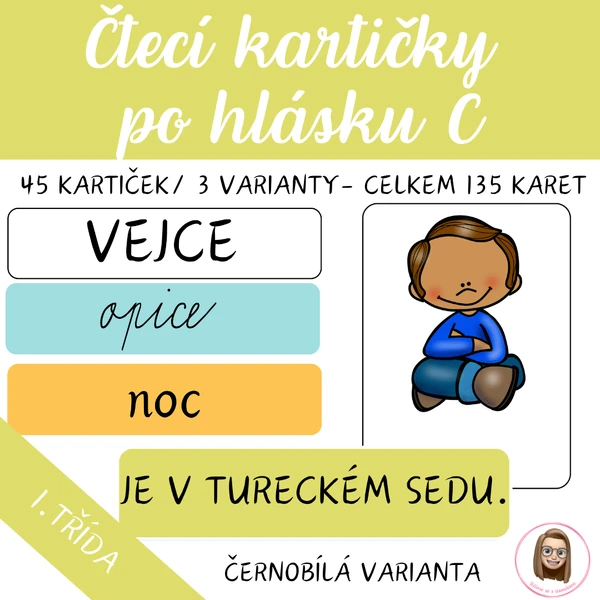 Čtecí kartičky po hlásku C