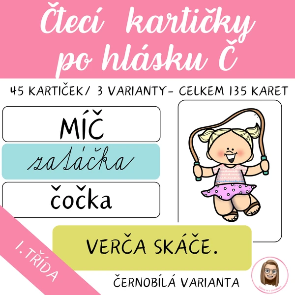 HLÁSKA Č - čtecí kartičky