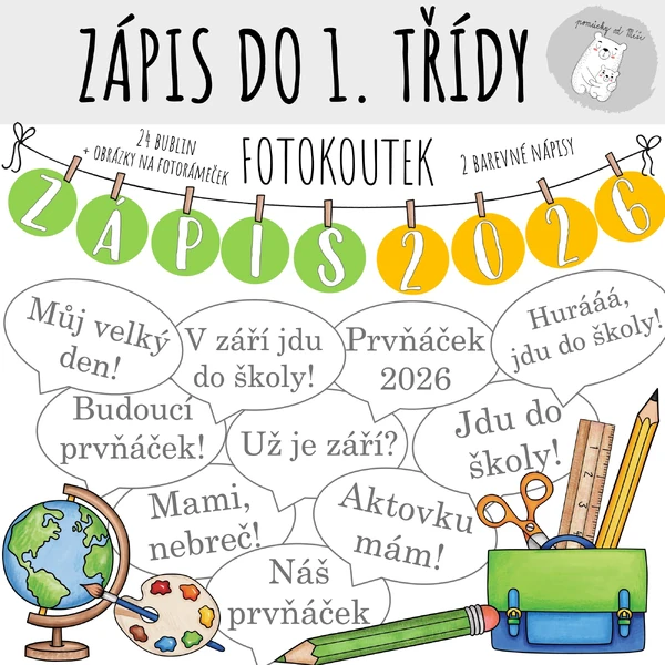 Zápis do 1. třídy - fotokoutek