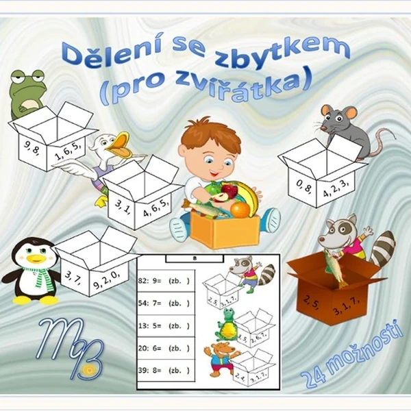 Dělení se zbytkem (pro zvířátka)