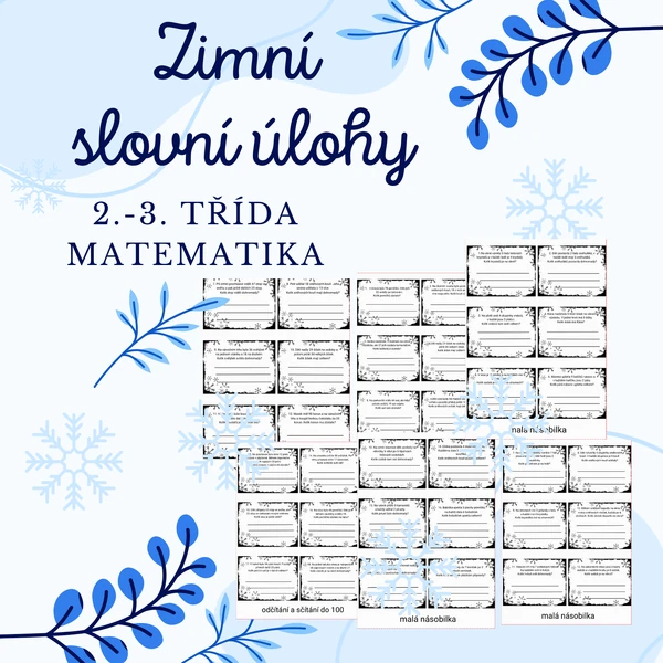 Zimní slovní úlohy