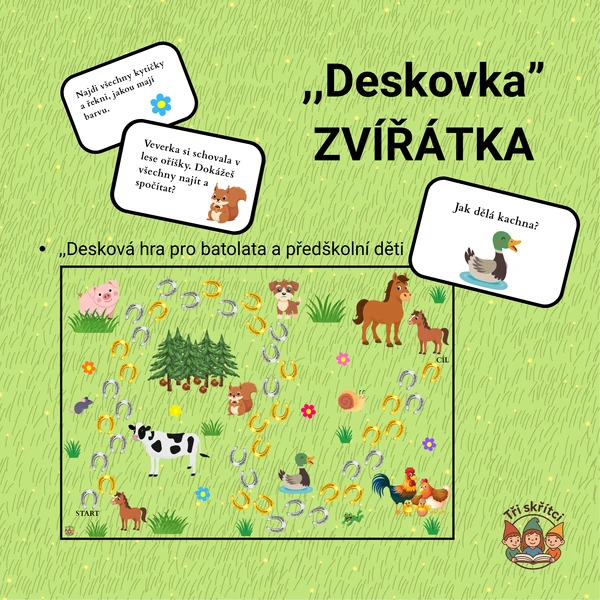 Deskovka zvířátka