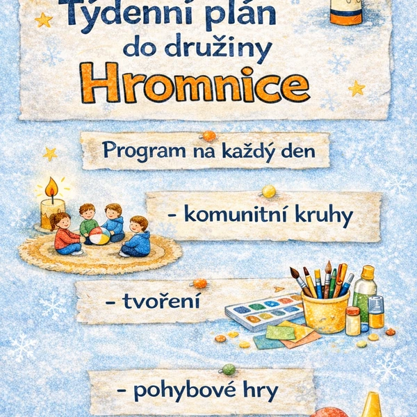 Hromnice - týdenní plán do družiny 