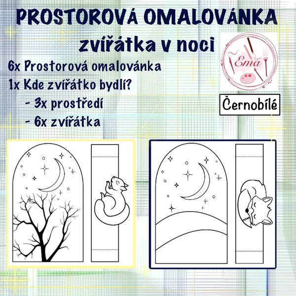 Prostorová omalovánka 