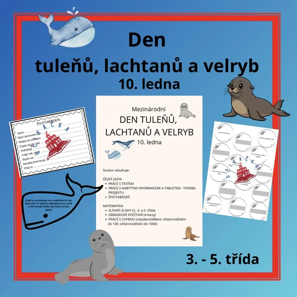 Den tuleňů, lachtanů a velryb