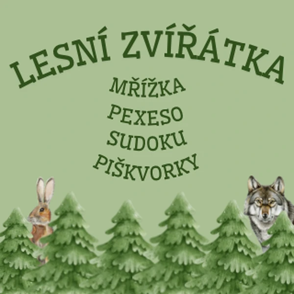 Soubor lesní zvířátka