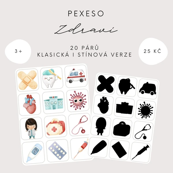 Pexeso - zdraví