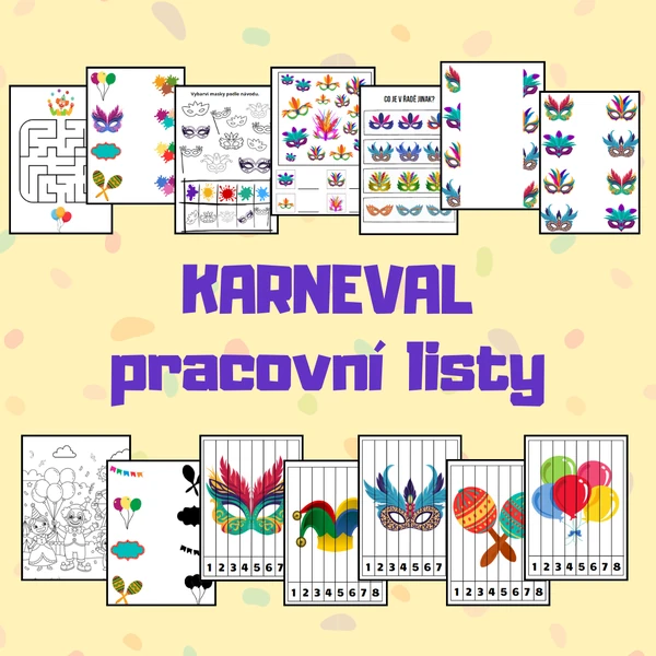 KARNEVAL pracovní listy
