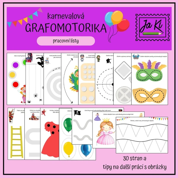 Karnevalová grafomotorika