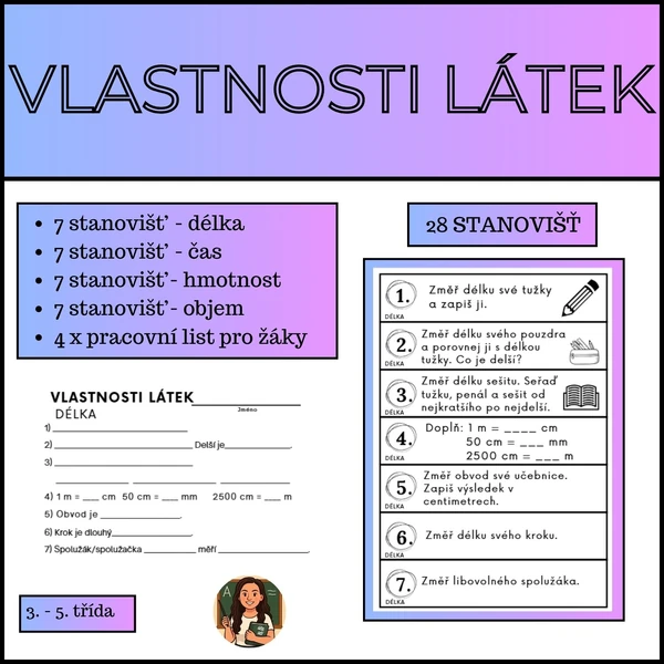 Vlastnosti látek - stanoviště