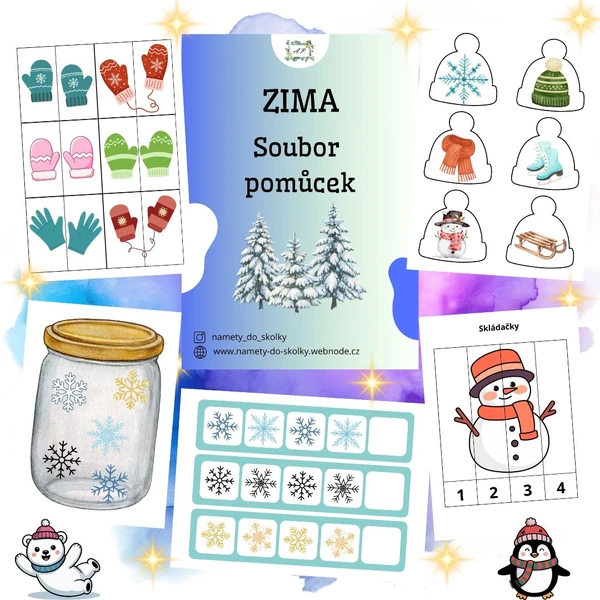 Zima - Soubor pomůcek 
