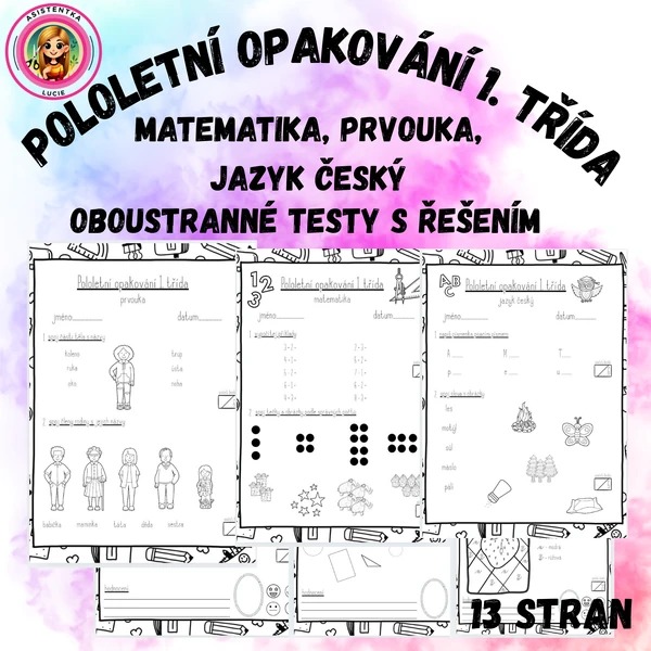 Pololetní opakování pro 1. třídu