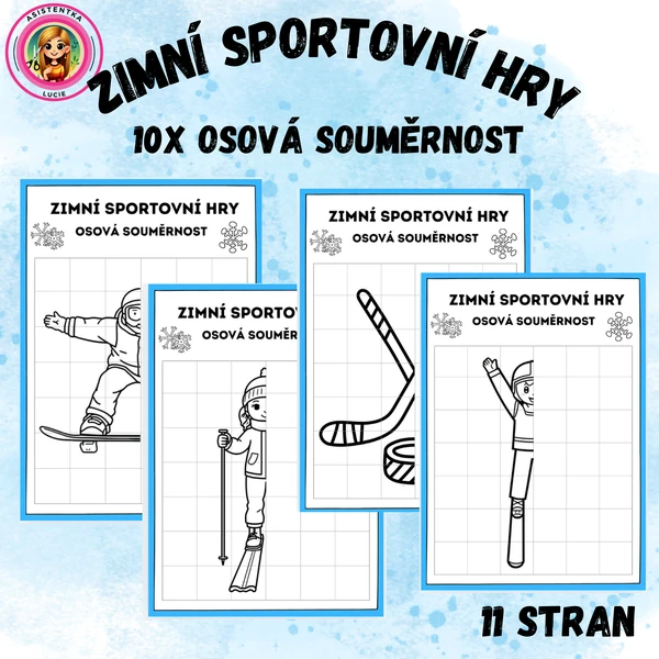 Zimní sportovní hry - 10x osová souměrnost