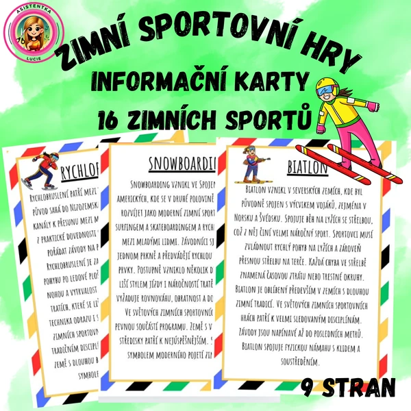 Zimní sportovní hry - 16 soutěžních sportů