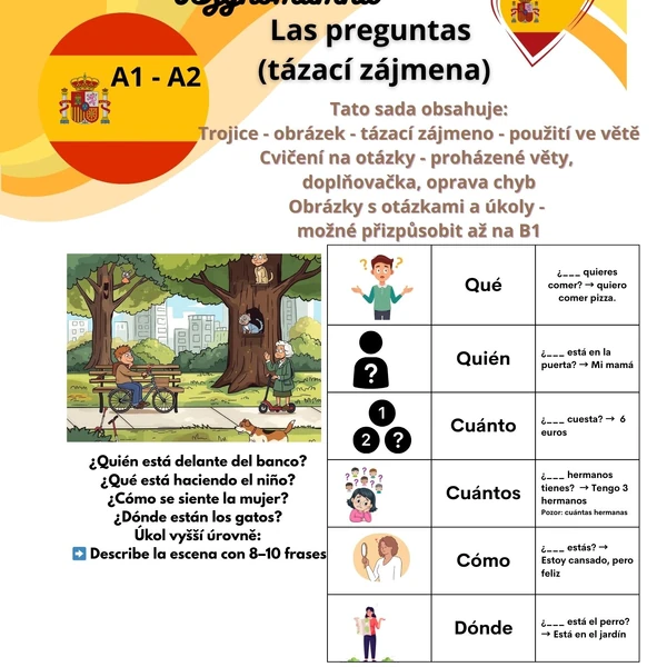 Las preguntas - tázací zájmena
