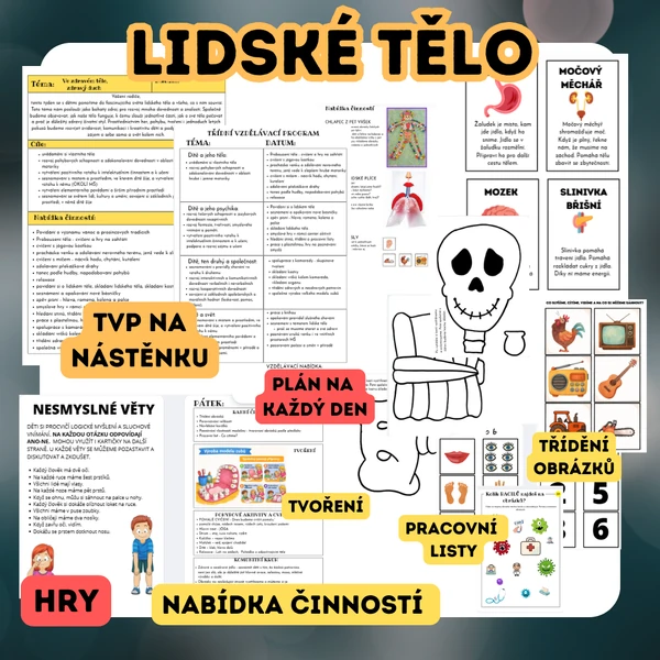 Lidské tělo - příprava na celý týden 