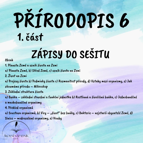 PŘÍRODOPIS 6 - 1. část