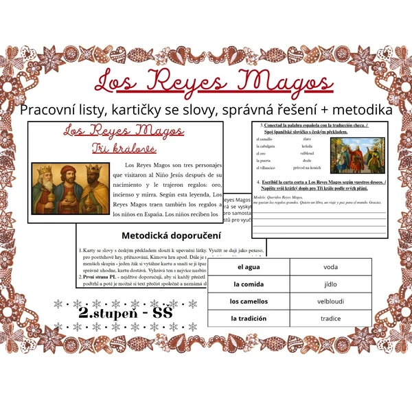 Španělština: Los Reyes Magos - Tři králové