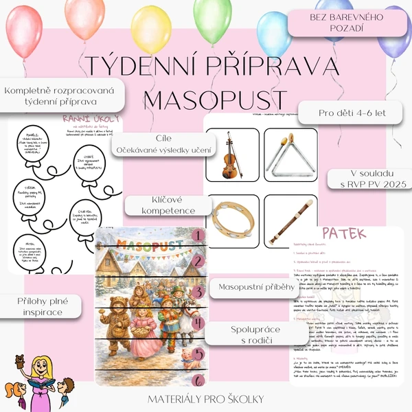 Týdenní příprava - Masopust (bez barevného pozadí)