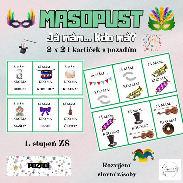 MASOPUST/KARNEVAL - Já mám, kdo má