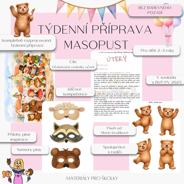 Týdenní příprava - Masopust pro nejmenší