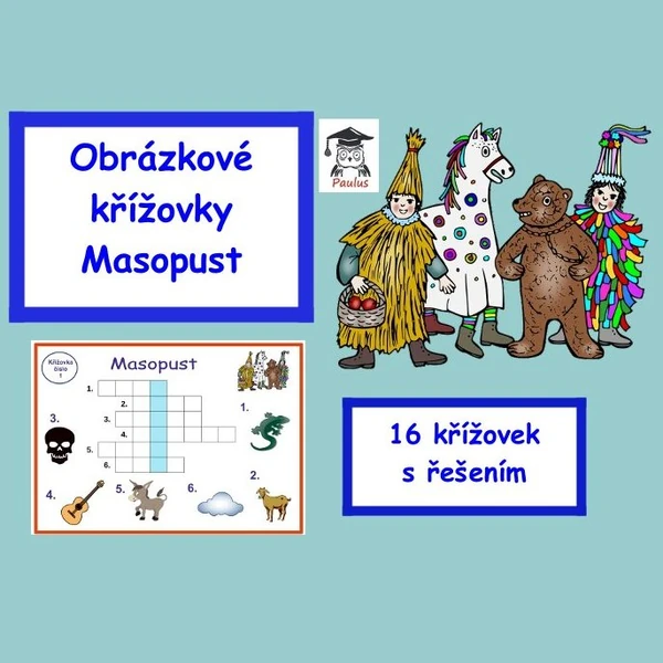 Obrázkové křížovky Masopust