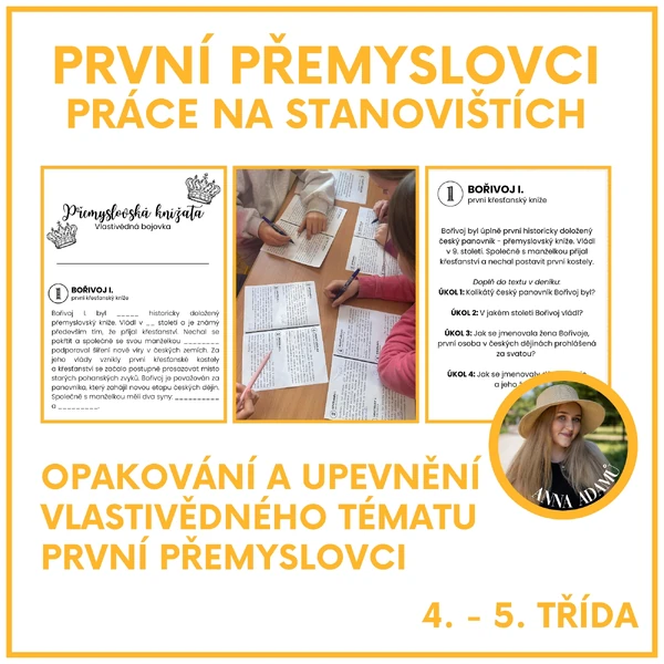 První Přemyslovci - práce na stanovištích