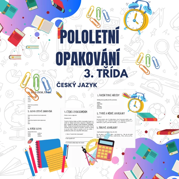 Pololetní opakování 3. třídy z českého jazyka
