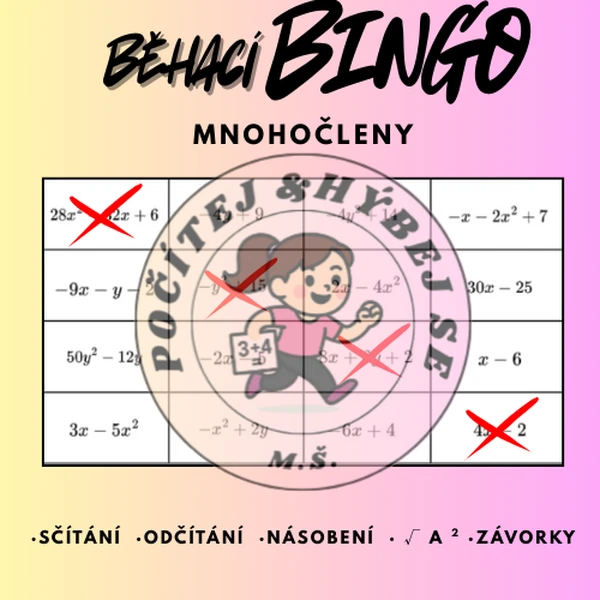 Běhací BINGO - mnohočleny