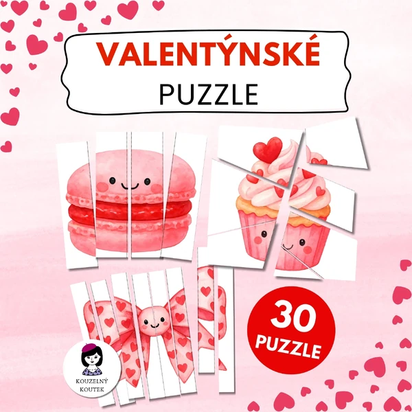 Valentýnské puzzle | Skládačka | Valentýn | Únor | Láska
