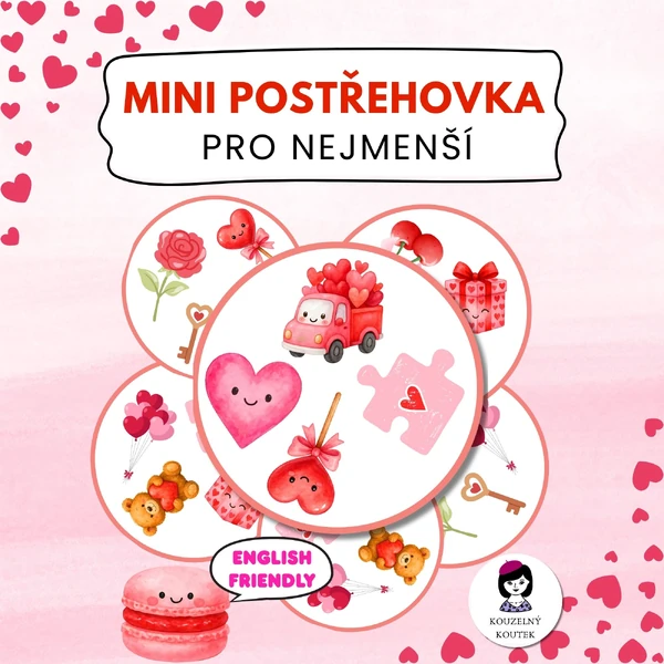 Valentýnská mini postřehovka - hra pro děti | Valentýn | Únor | Láska
