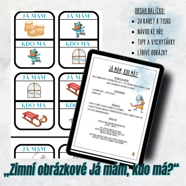 “Zimní obrázkové Já mám, kdo má?” 